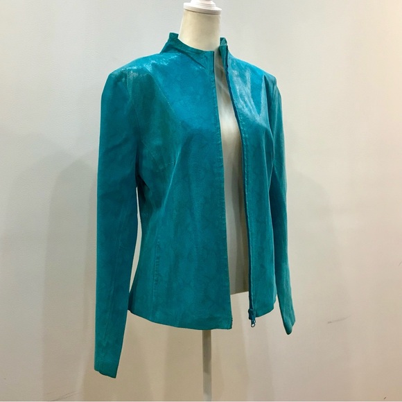 Vintage Express Vibrant Blue Women's Blazer. Size L. Excellent used condition - Picture 2 of 14